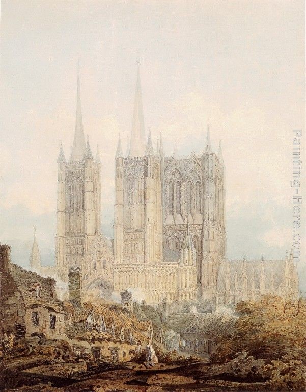Thomas Girtin Lincoln Cathedral from the West